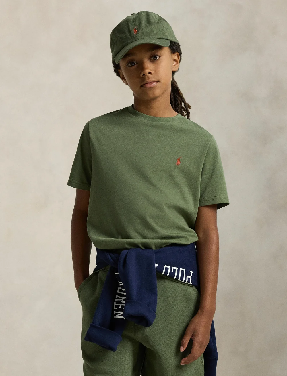 Ralph Lauren Kids - Cotton Jersey Crewneck Tee - kortærmede t-shirts - mint olive/c8702 - 4