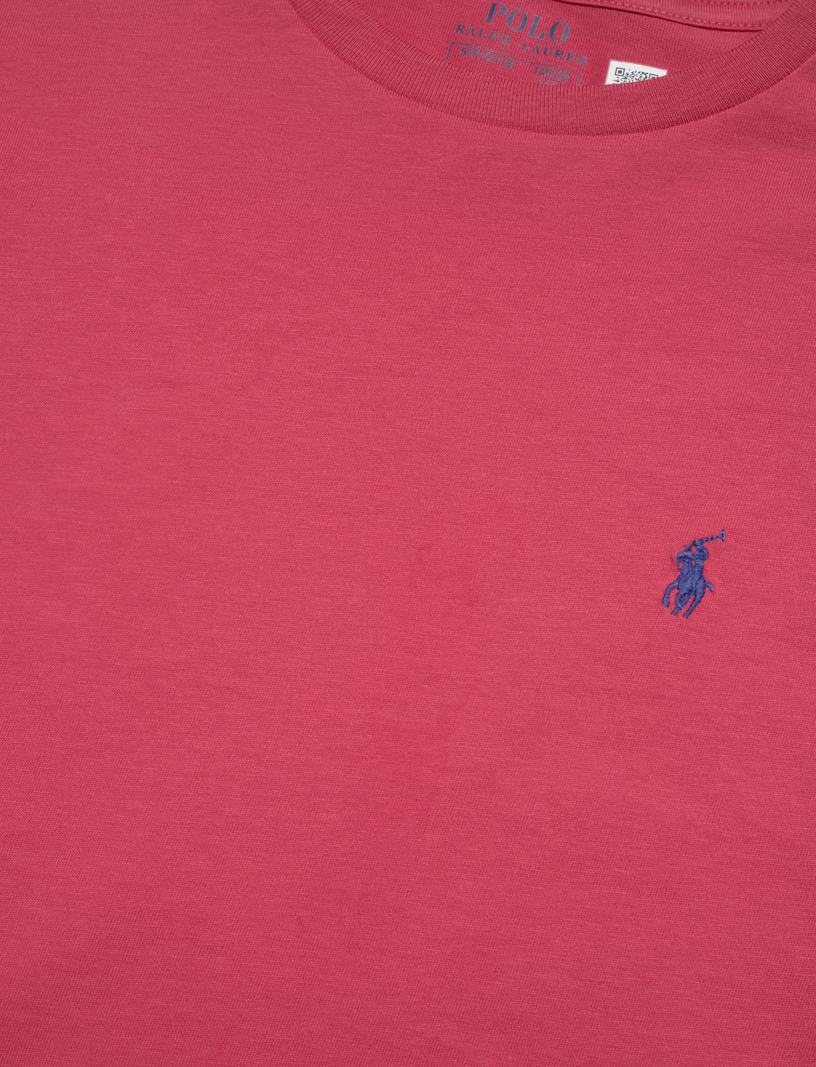 Ralph Lauren Kids - Cotton Jersey Crewneck Tee - kortærmede t-shirts - nantucket red/c73 - 2