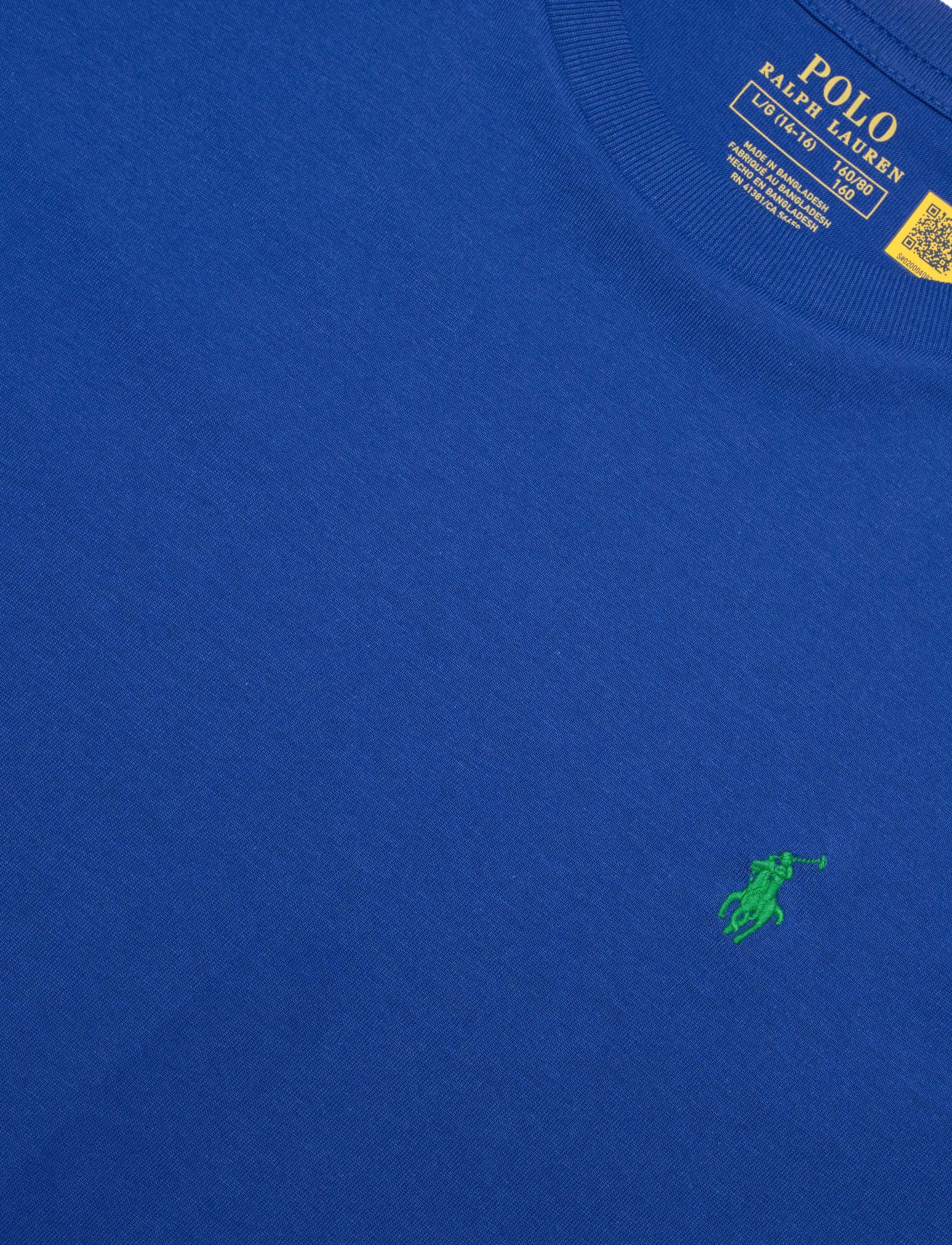 Ralph Lauren Kids - Cotton Jersey Crewneck Tee - t-shirts à manches courtes - new sapphire/c613 - 2