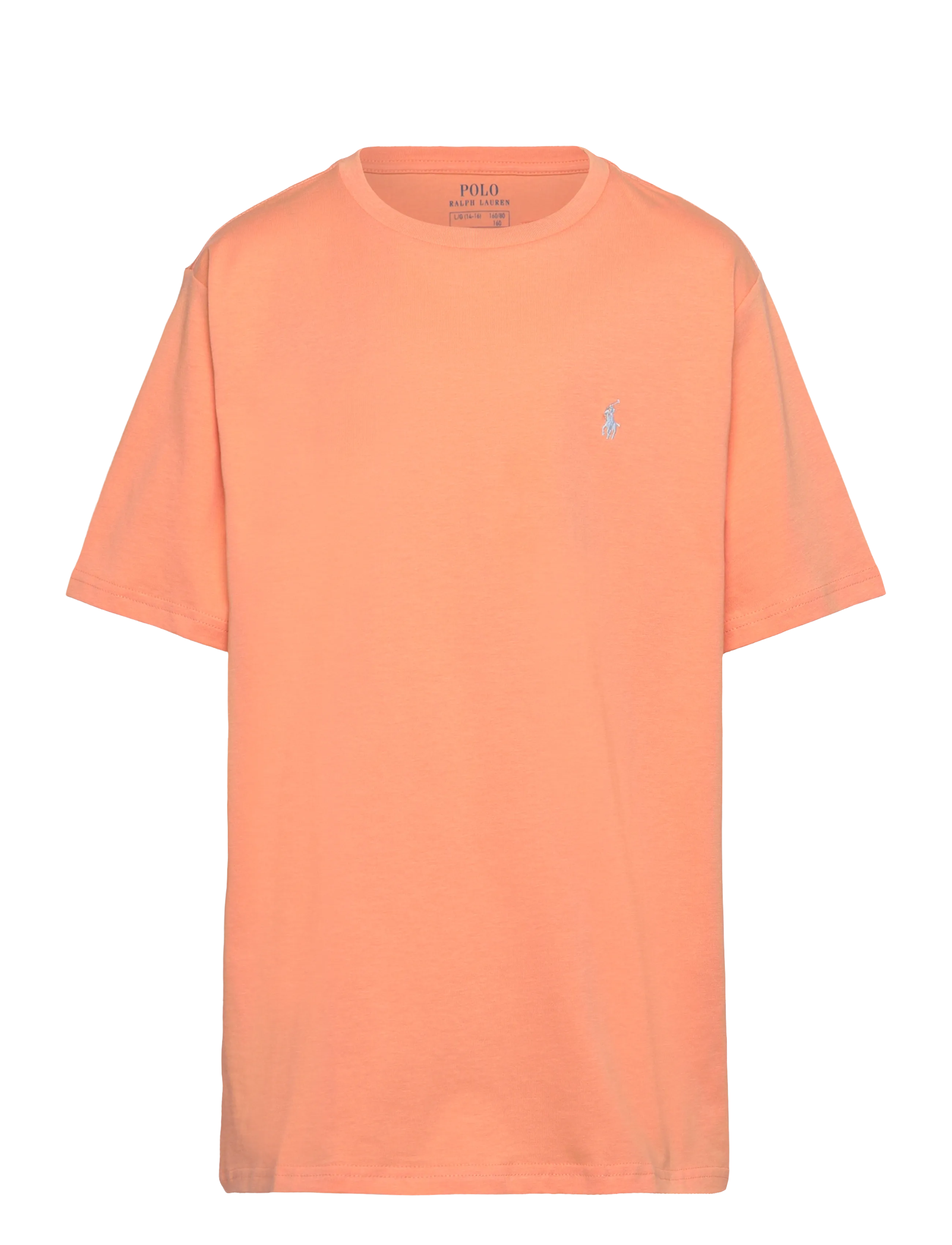 Ralph Lauren Kids Cotton Jersey Crewneck Tee - Toppar & T-shirts - POPPY/C7279 / coral