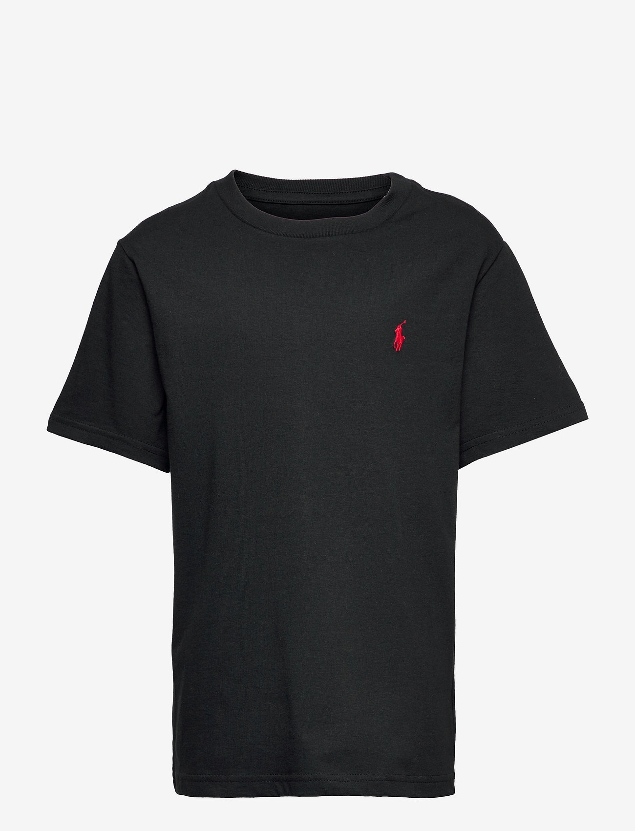 Ralph Lauren Kids - Cotton Jersey Crewneck Tee - kortærmede t-shirts - rl black - 0