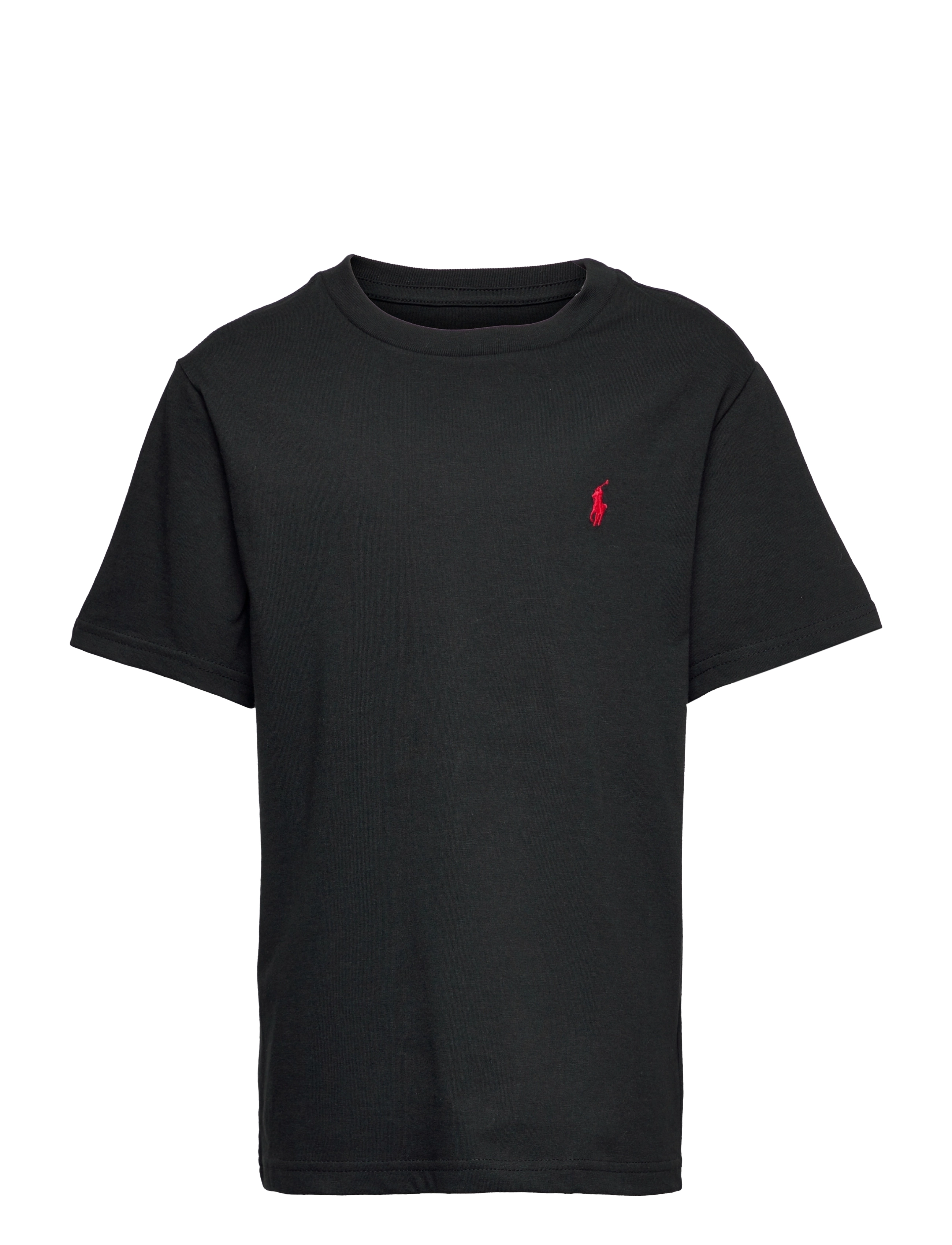 Ralph Lauren Kids Cotton Jersey Crewneck Tee - Toppe og t-shirts - RL BLACK / black