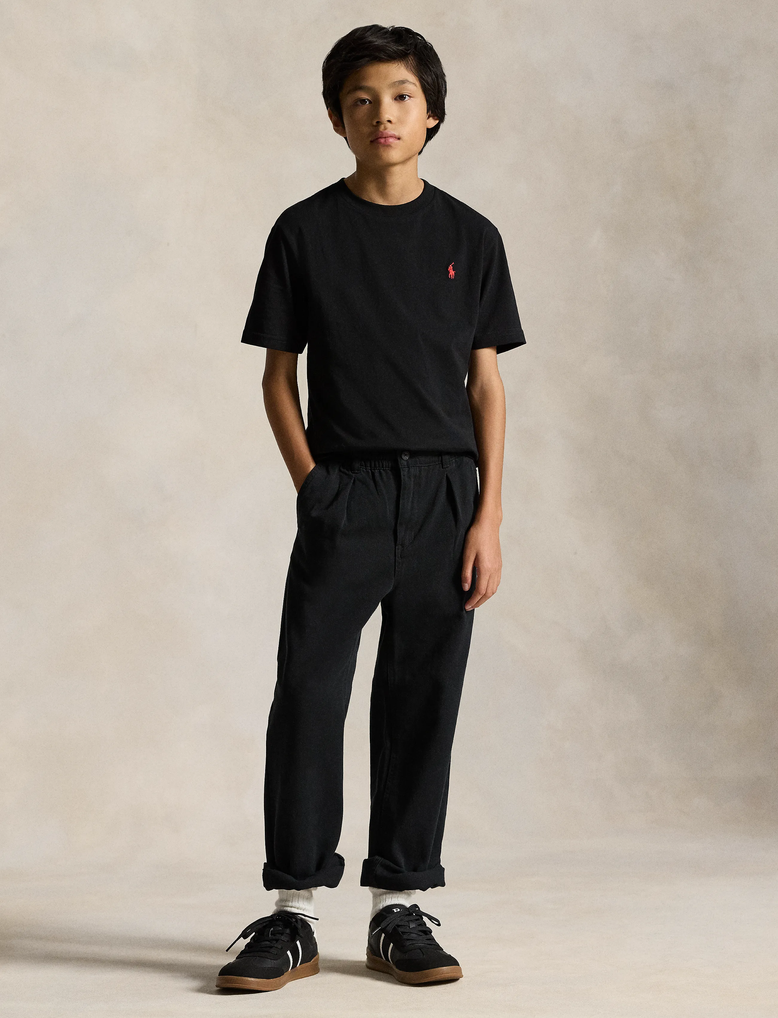 Ralph Lauren Kids - Cotton Jersey Crewneck Tee - kurzärmelige - rl black - 3