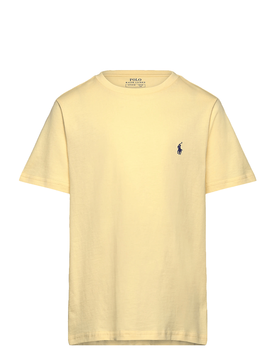 Ralph Lauren Kids - Cotton Jersey Crewneck Tee - lühikeste varrukatega t-särgid - t-bird yellow/c73 - 0