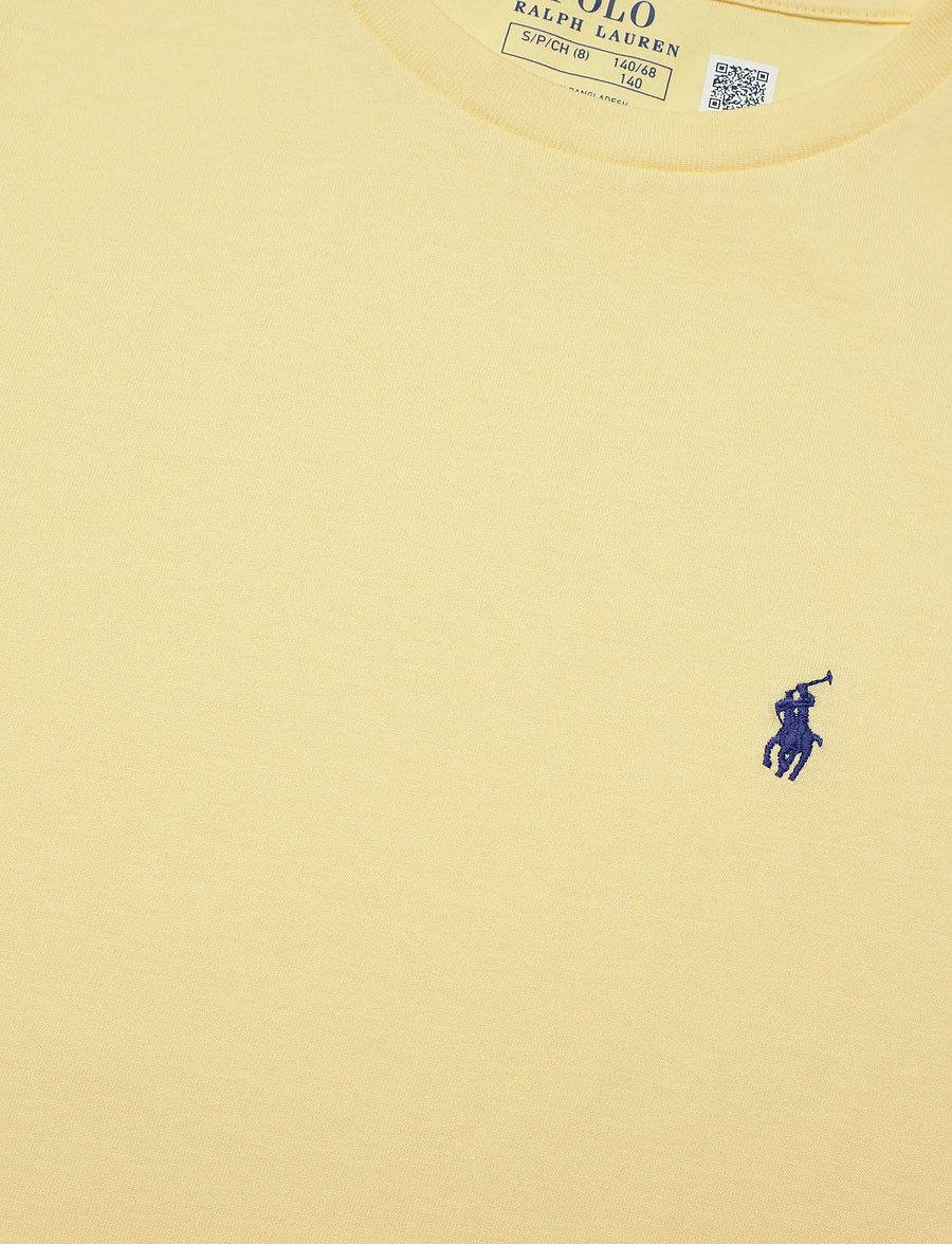 Ralph Lauren Kids - Cotton Jersey Crewneck Tee - lühikeste varrukatega t-särgid - t-bird yellow/c73 - 2