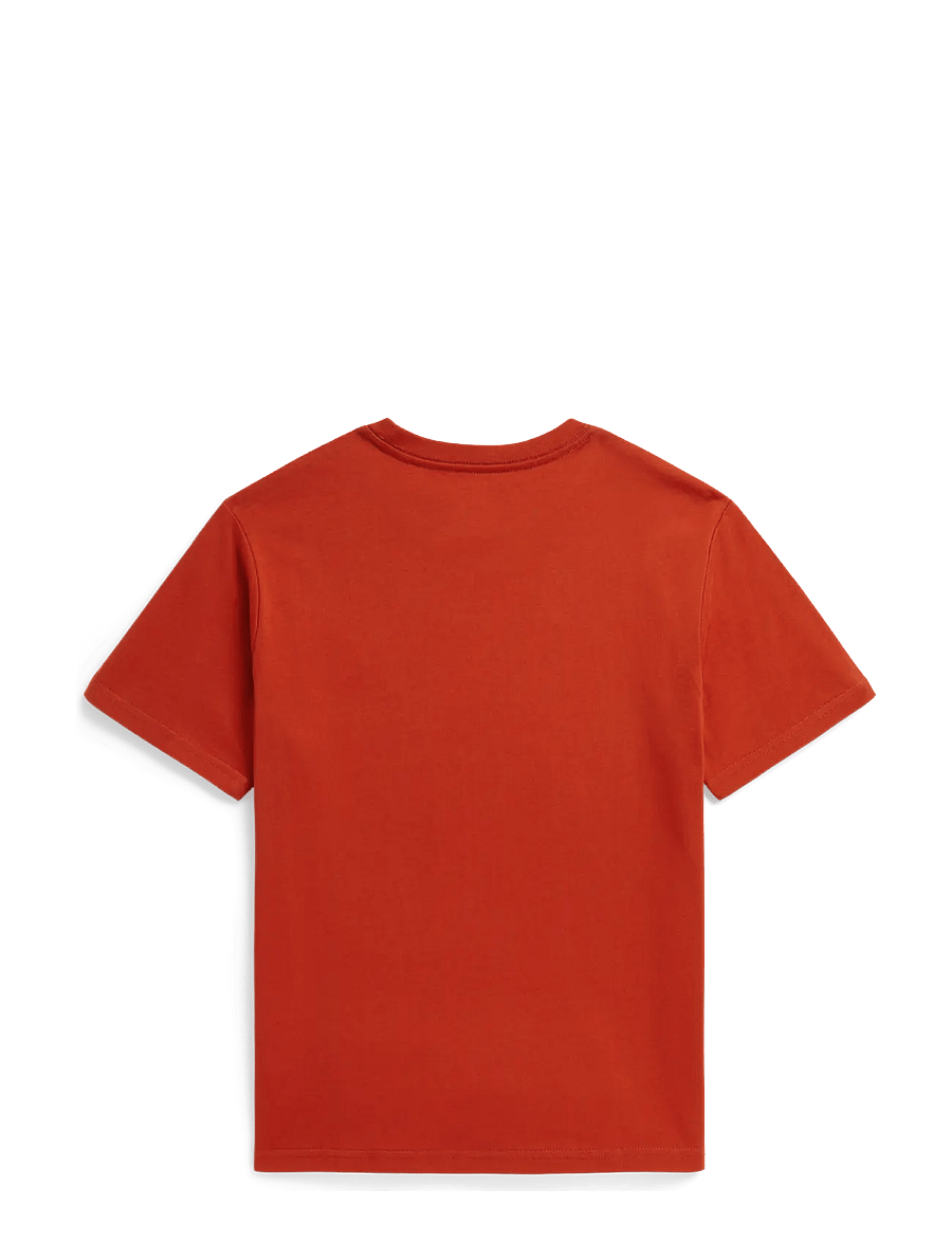 Ralph Lauren Kids - Cotton Jersey Crewneck Tee - kurzärmelige - varsity orange/c5 - 1