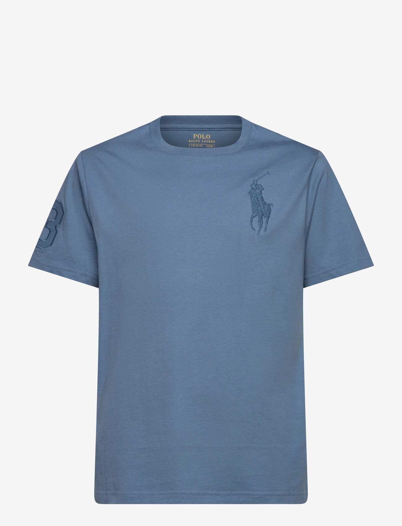 Ralph Lauren Kids - Big Pony Cotton Jersey Tee - korte mouwen - camp blue/c7514 - 0