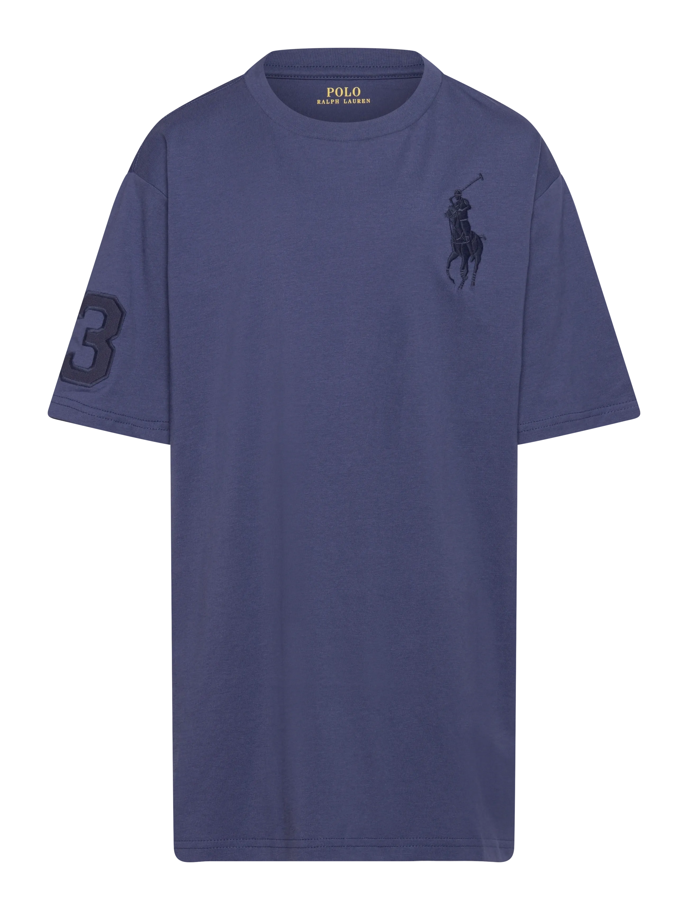 Ralph Lauren Kids 26/1 JERSEY-SS CN-TP-TSH - T-shirts - LIGHT NAVY/C5935 / navy