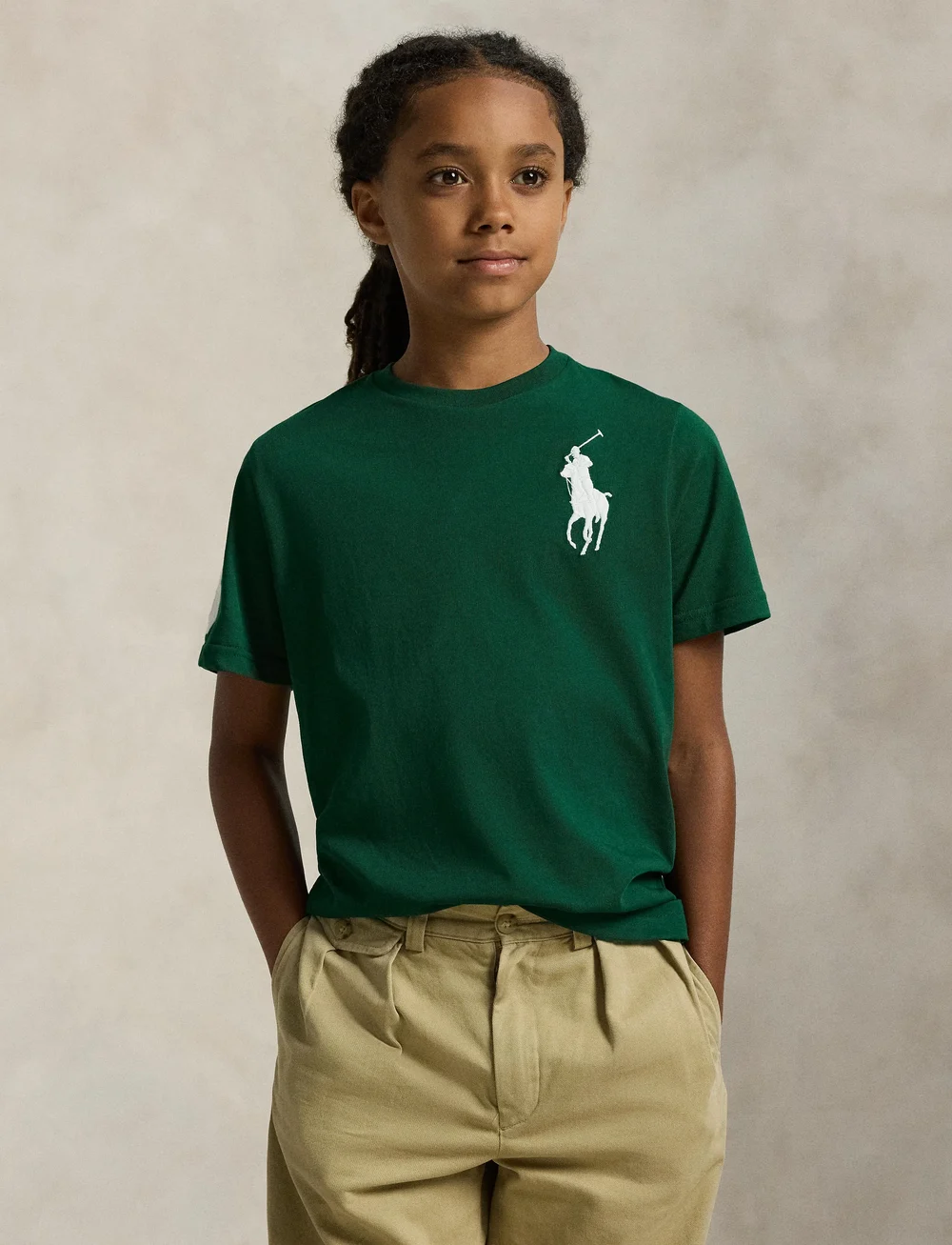 Ralph Lauren Kids - Big Pony Cotton Jersey Tee - kurzärmelige - new forest/c1730 - 4