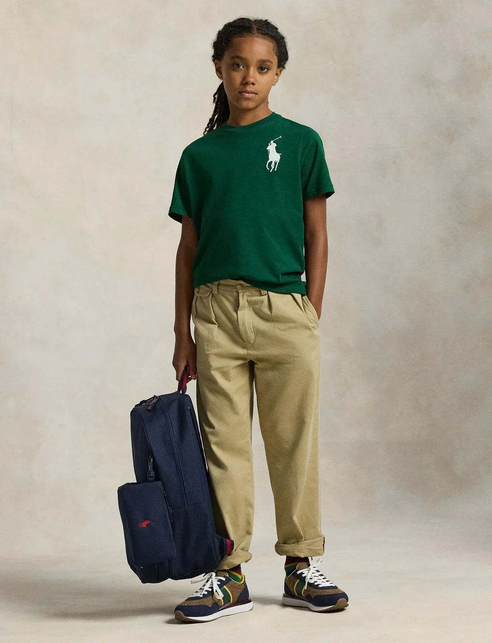 Ralph Lauren Kids - Big Pony Cotton Jersey Tee - kurzärmelige - new forest/c1730 - 0