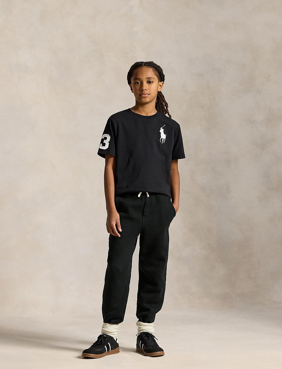 Ralph Lauren Kids - Big Pony Cotton Jersey Tee - kurzärmelige - polo black/c1730 - 4