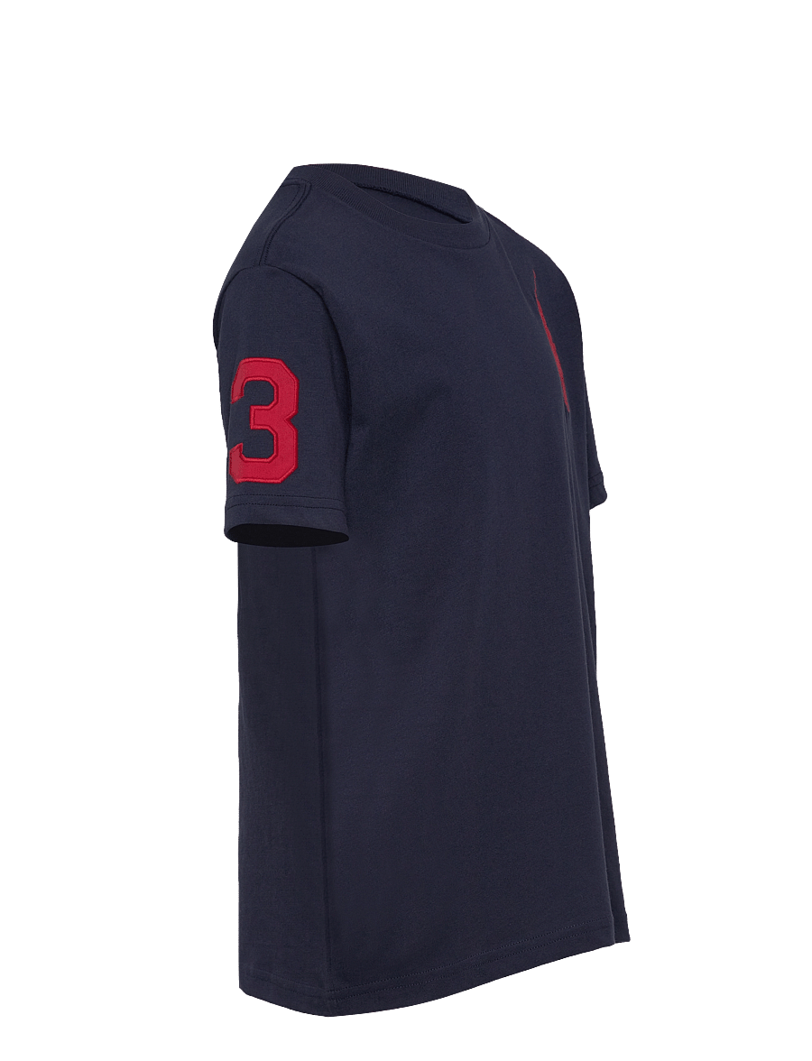 Ralph Lauren Kids - Big Pony Cotton Jersey Tee - kurzärmelige - refined navy/c387 - 3