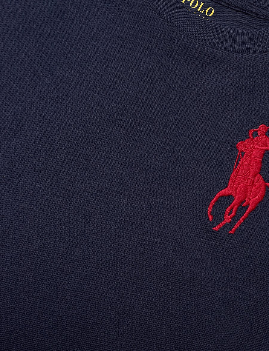 Ralph Lauren Kids - Big Pony Cotton Jersey Tee - kurzärmelige - refined navy/c387 - 5