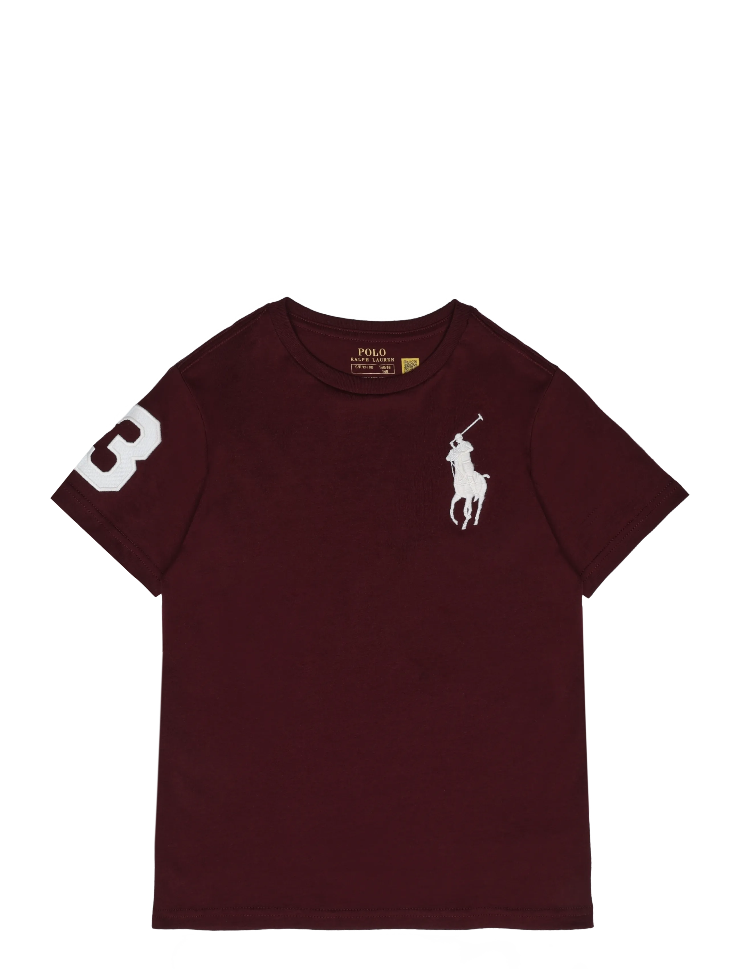 Ralph Lauren Kids 26/1 JERSEY-SS CN-TP-TSH - Kurzärmelige - RICH RUBY/C8154 / burgundy
