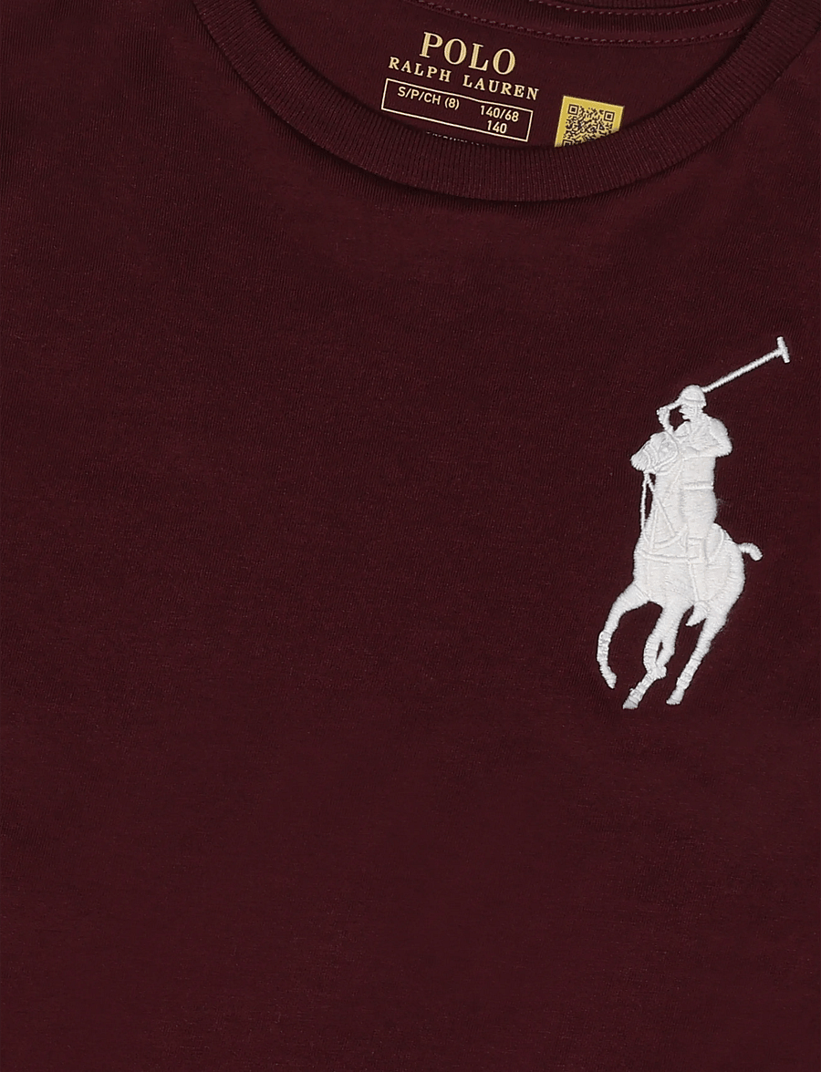 Ralph Lauren Kids - Big Pony Cotton Jersey Tee - lühikeste varrukatega t-särgid - rich ruby/c8154 - 2