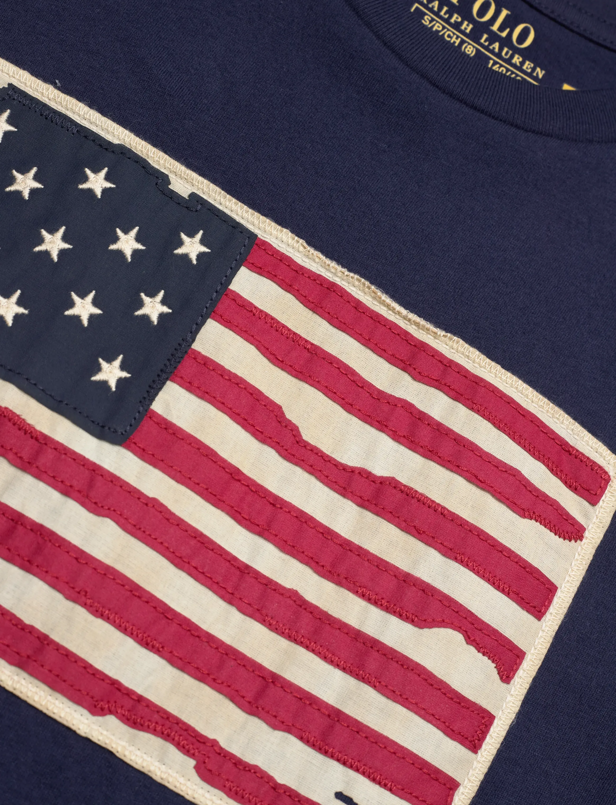 Ralph Lauren Kids - Flag Cotton Jersey Tee - cruise navy - 5