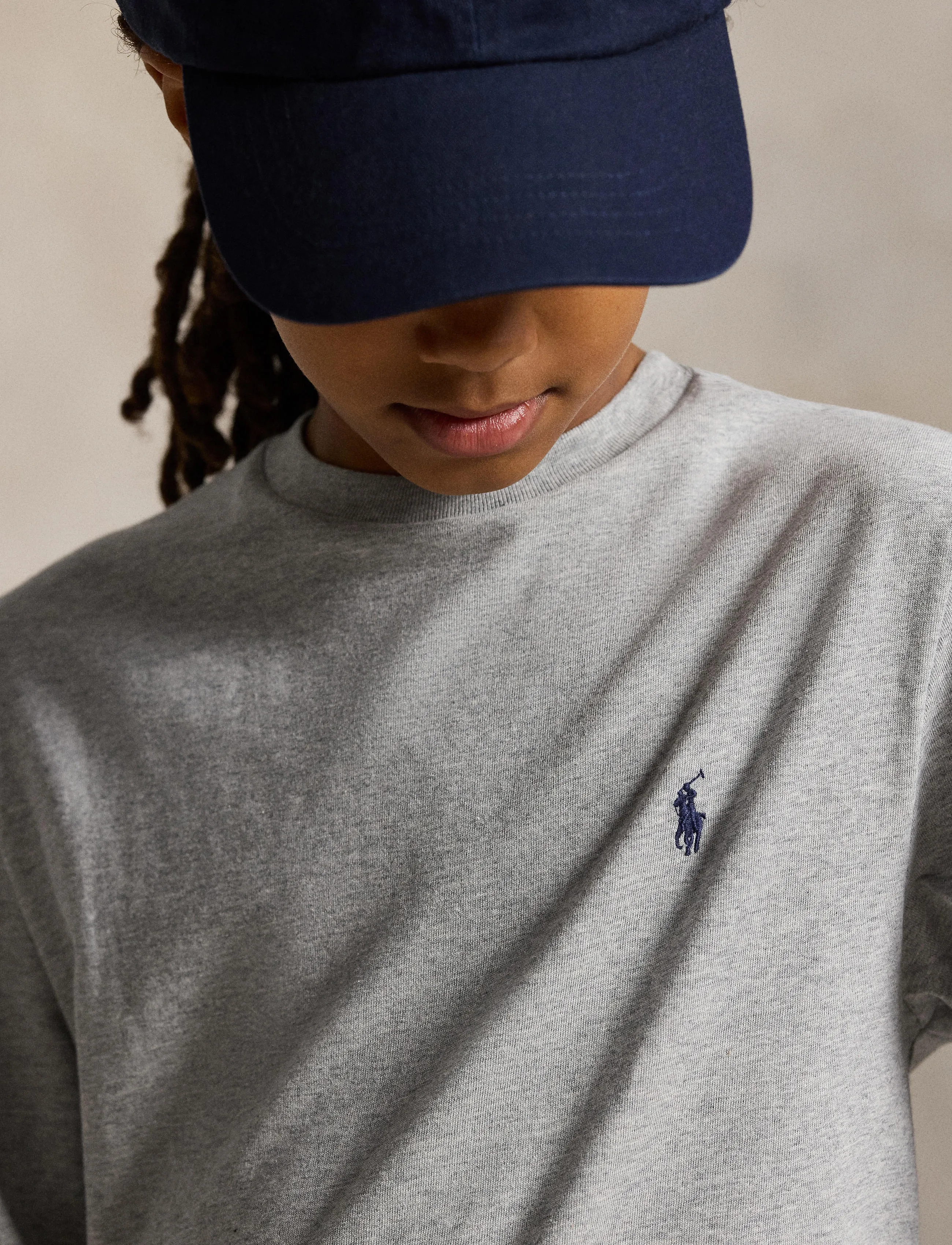 Ralph Lauren Kids - Cotton Jersey Long-Sleeve Tee - andover heather - 3