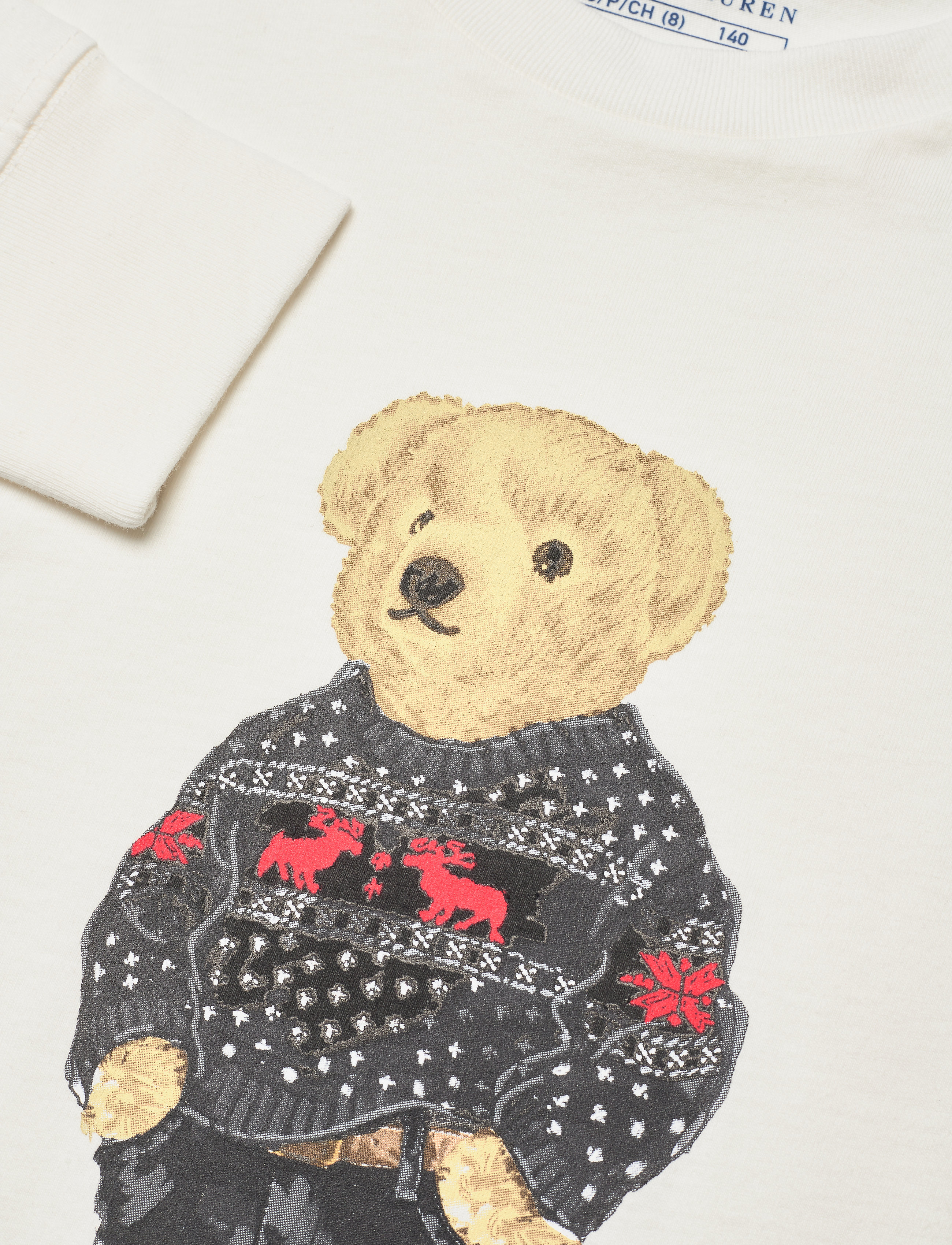 Ralph Lauren Kids - Polo Bear Cotton Long-Sleeve Tee - nevis - 2