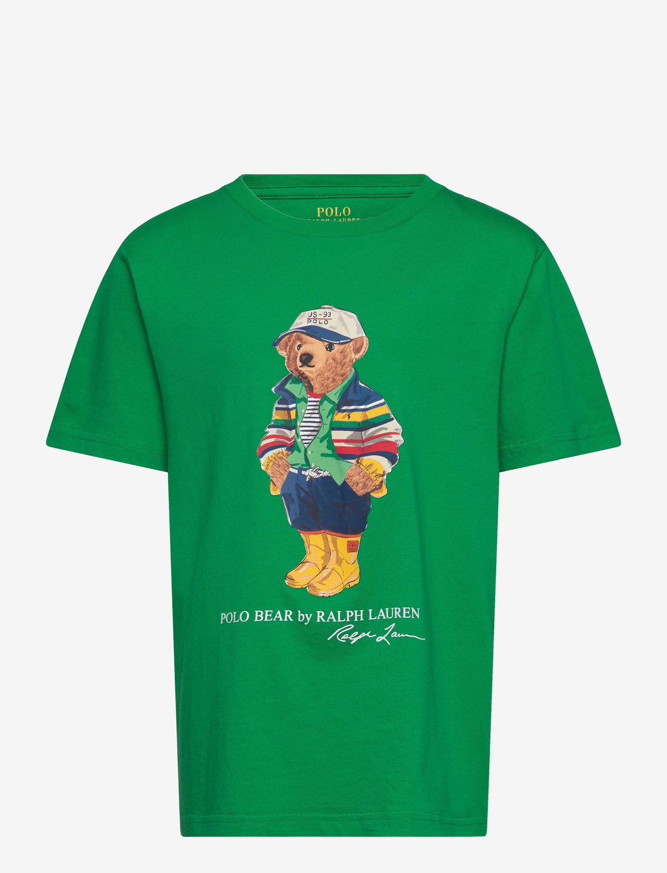 Ralph Lauren Kids Polo Bear Cotton Jersey Tee – short-sleeved – shop at  Booztlet - Main Image
