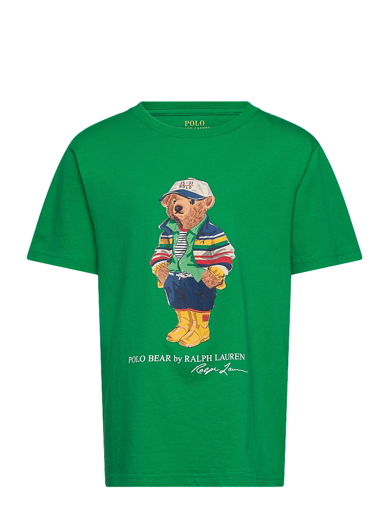 Ralph Lauren Kids Polo Bear Cotton Jersey Tee – short-sleeved – shop at Booztlet