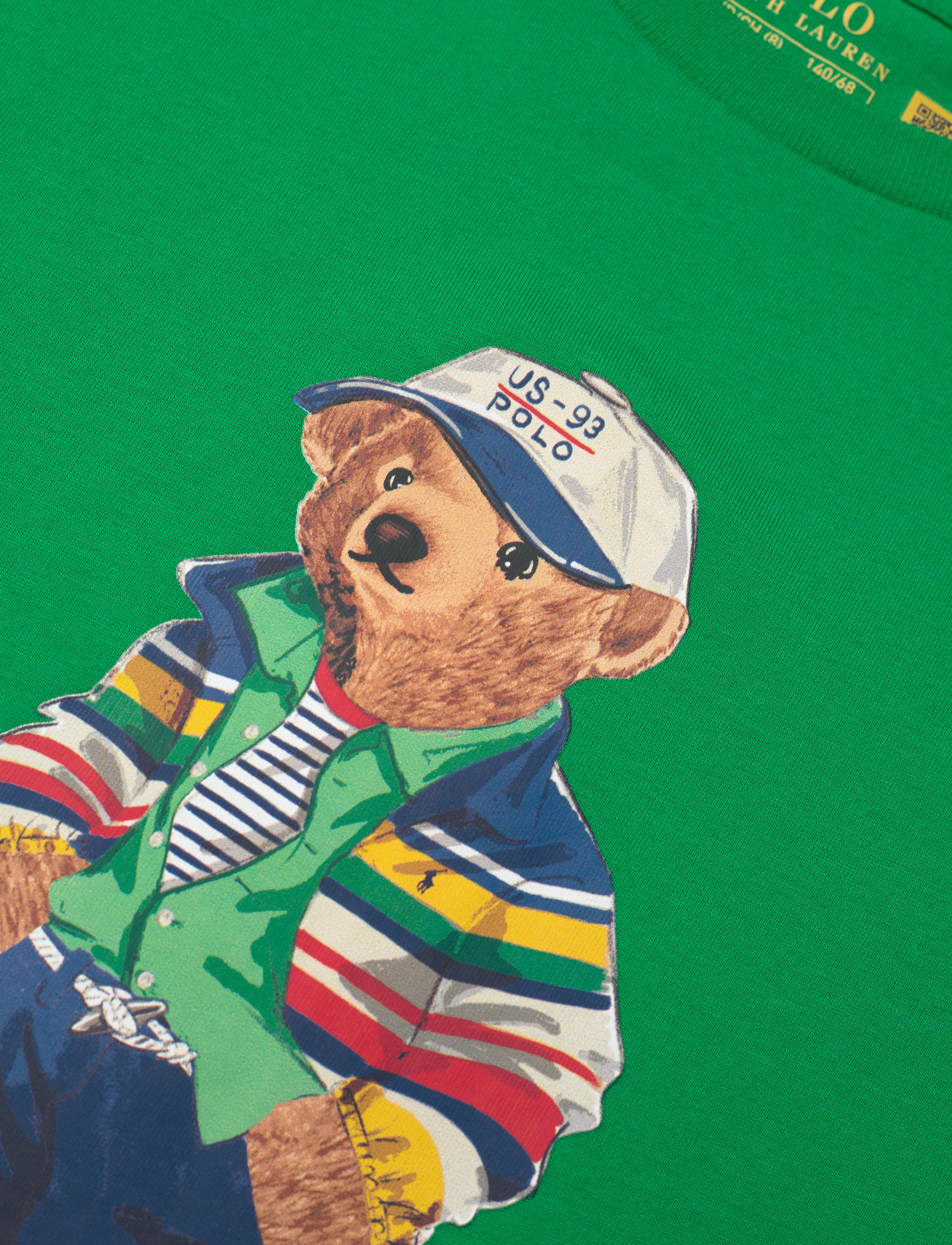 Ralph Lauren Kids - Polo Bear Cotton Jersey Tee - cr24 bear stem - 2