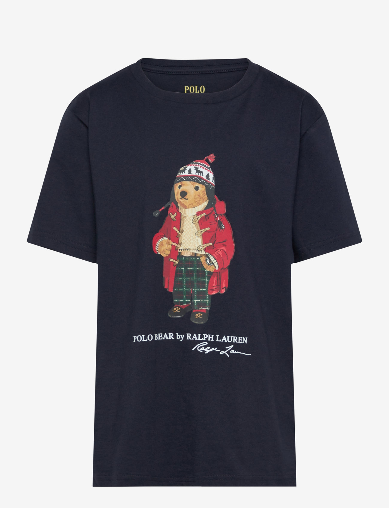 Ralph Lauren Kids - Polo Bear Cotton Jersey Tee - rl navy ho24 bear - 0
