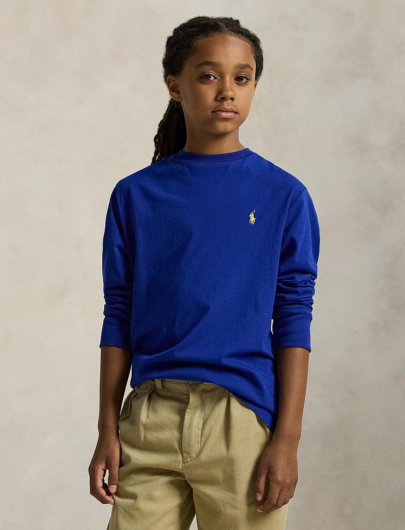 Ralph Lauren Kids - Cotton Jersey Long-Sleeve Tee - langärmelig - classic azure/c14 - 4