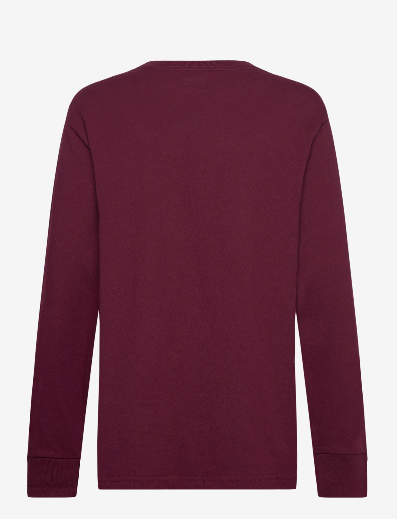 Ralph Lauren Kids - Cotton Jersey Long-Sleeve Tee - långärmade t-shirts - classic wine/c596 - 1