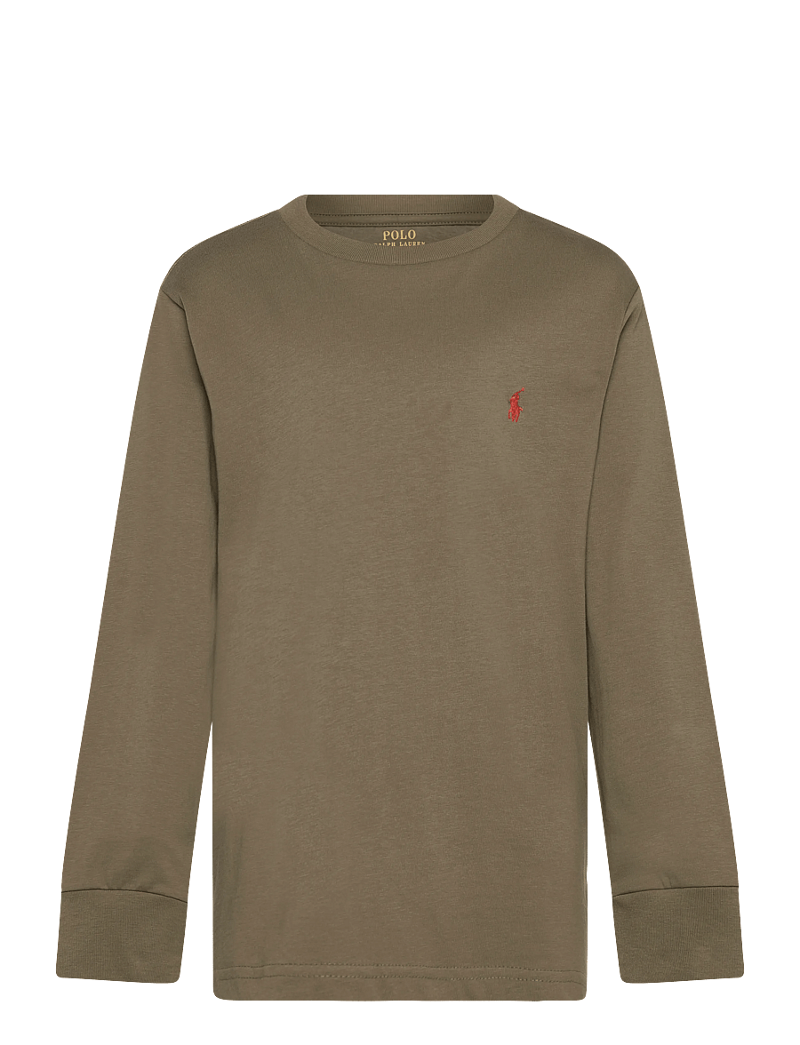 Ralph Lauren Kids - 26/1 JERSEY-LS CN-TP-TSH - langärmelig - cruise olive/c870 - 0
