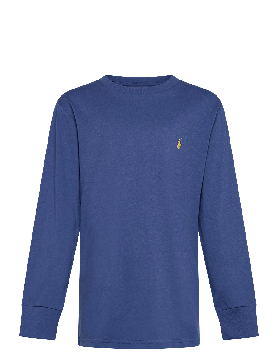 Ralph Lauren Kids - 26/1 JERSEY-LS CN-TP-TSH - langærmede t-shirts - dusty azure/c1268 - 0