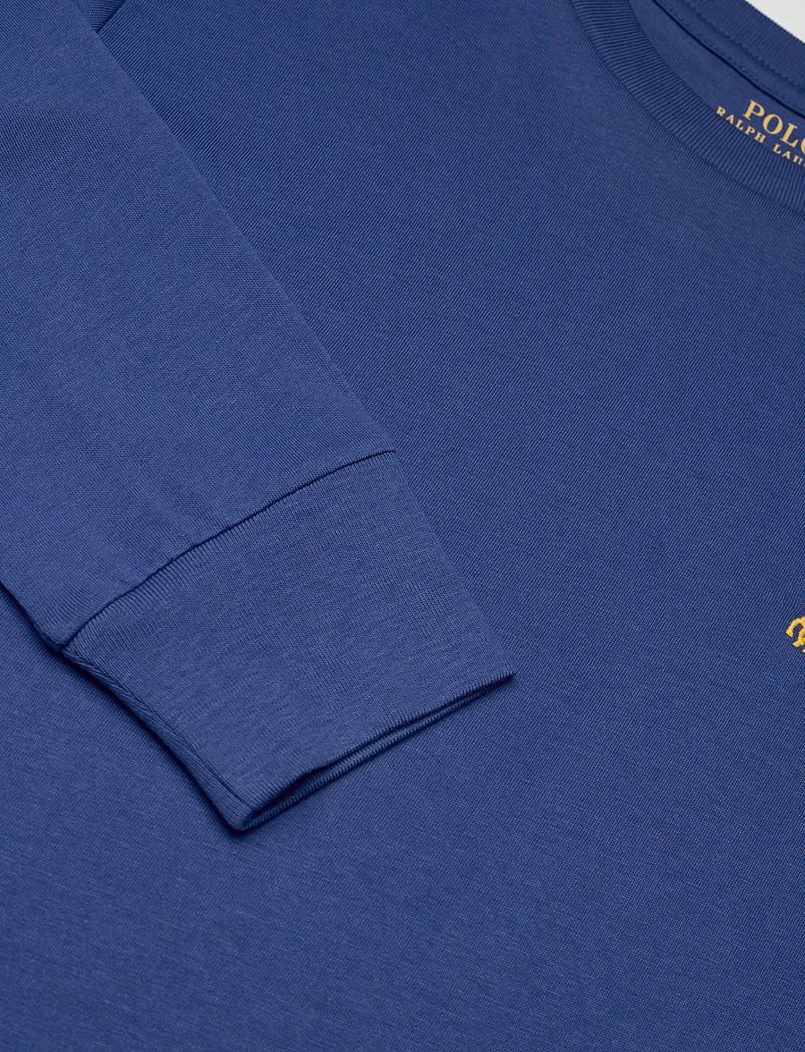Ralph Lauren Kids - 26/1 JERSEY-LS CN-TP-TSH - langærmede t-shirts - dusty azure/c1268 - 2