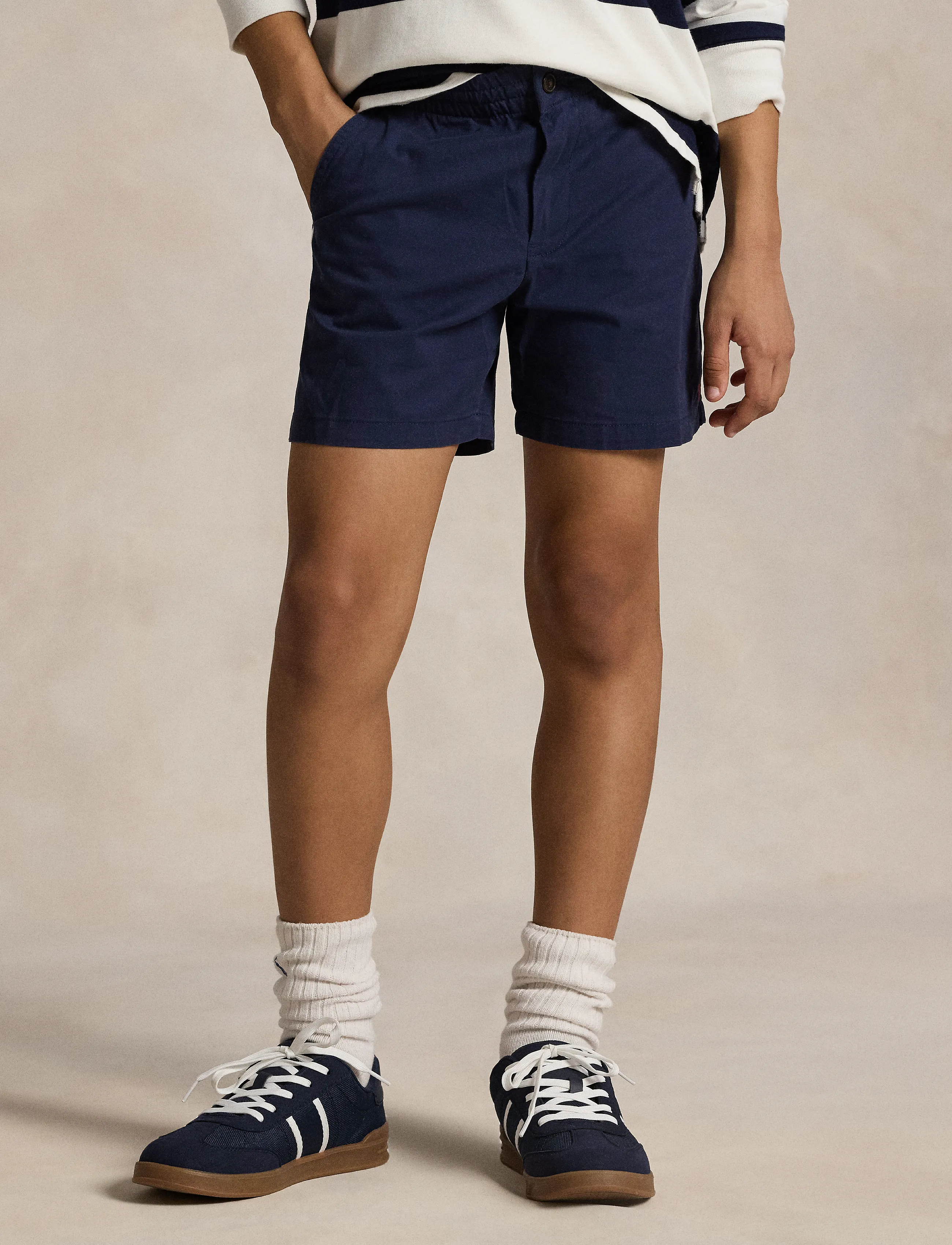 Ralph Lauren Kids - 20/1 STRETCH TWILL-PREPSTER SHT-SR- - chino lühikesed püksid - newport navy - 3