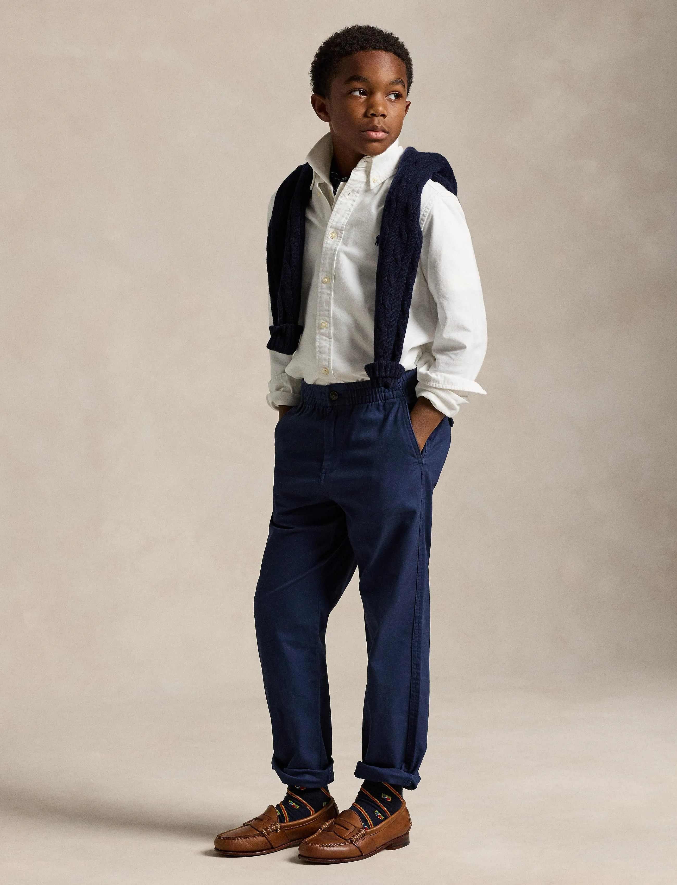 Ralph Lauren Kids - Polo Prepster Stretch Chino Pant - pantalons - newport navy - 4