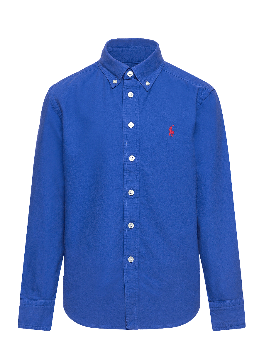 Ralph Lauren Kids - Garment-Dyed Cotton Oxford Shirt - sapphire star - 0