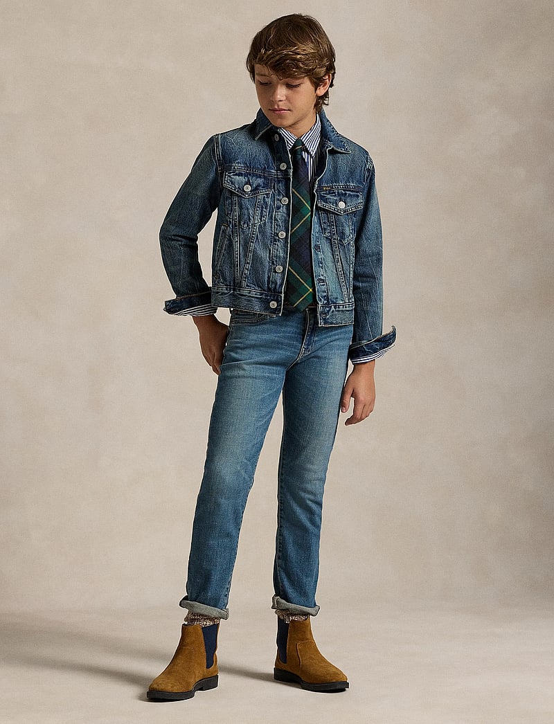 Ralph Lauren Kids - Striped Cotton Poplin Shirt - pikkade varrukatega särgid - 4655a navy/white - 0