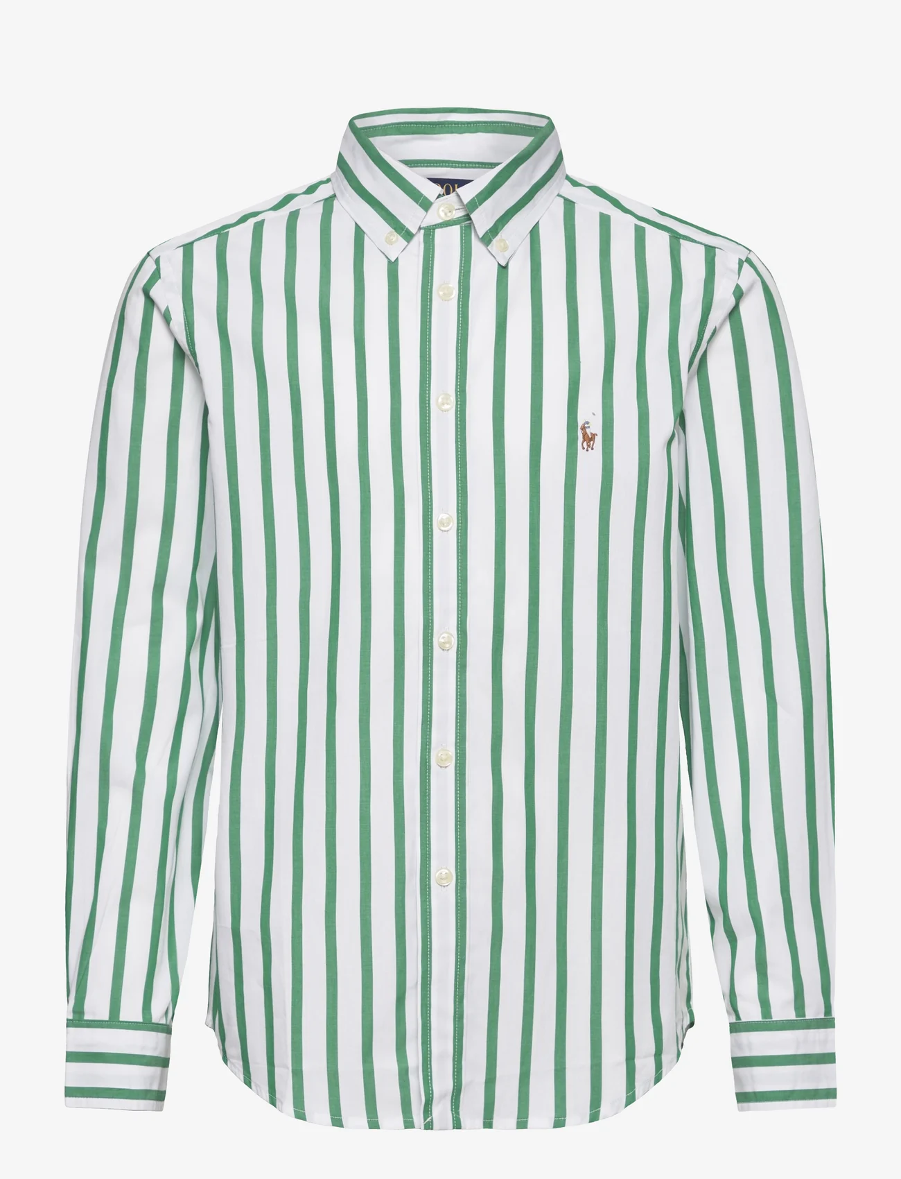 Ralph Lauren Kids - 50/1 POPLIN-LS BD-SI-SPS - long-sleeved shirts - 6288 scarab green - 0