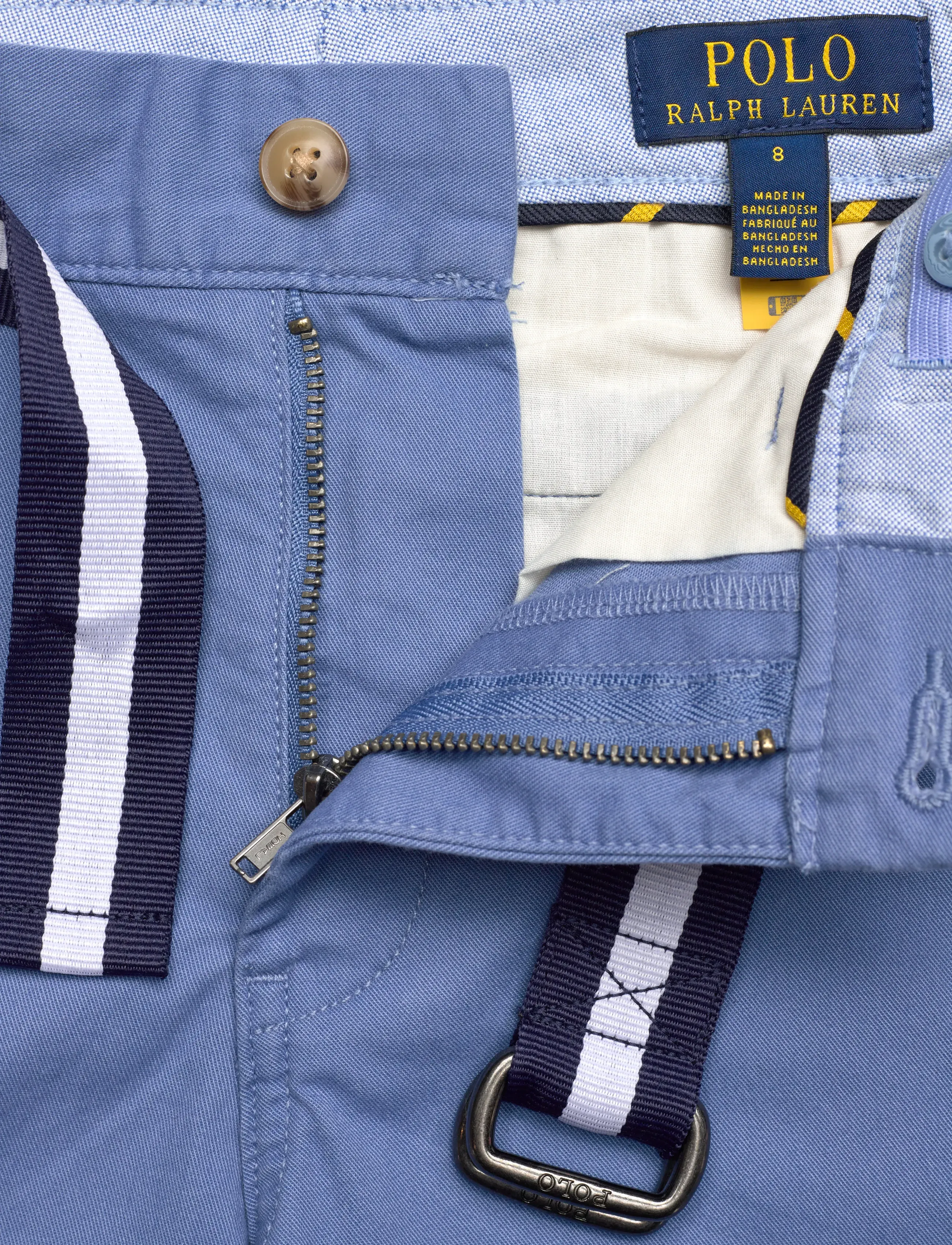 Ralph Lauren Kids - 20/1 STRETCH TWILL-BEDFORD SHRT-SR- - casual shorts - nimes blue - 4
