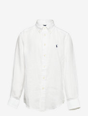 Ralph Lauren Kids - Linen Shirt - pikkade varrukatega särgid - white - 0