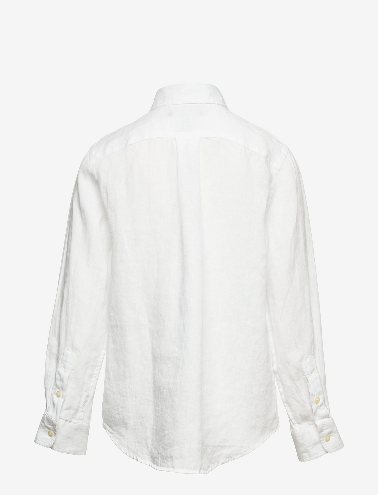 Ralph Lauren Kids - Linen Shirt - langærmede skjorter - white - 1