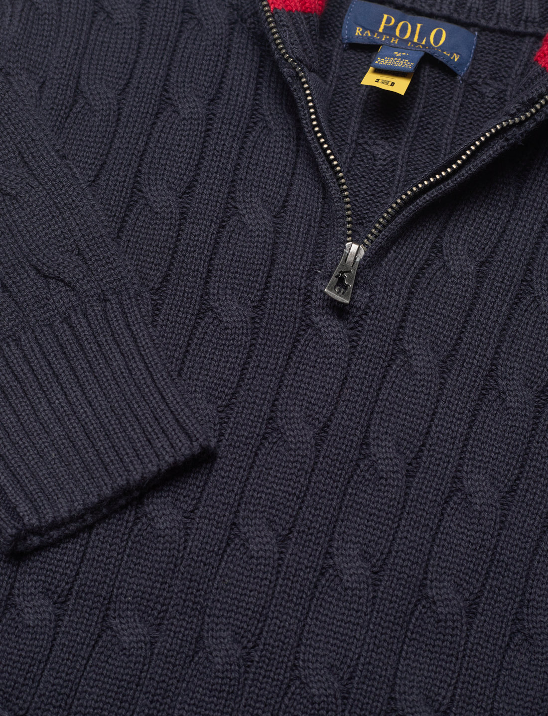 Ralph lauren cotton half 2025 zip pullover