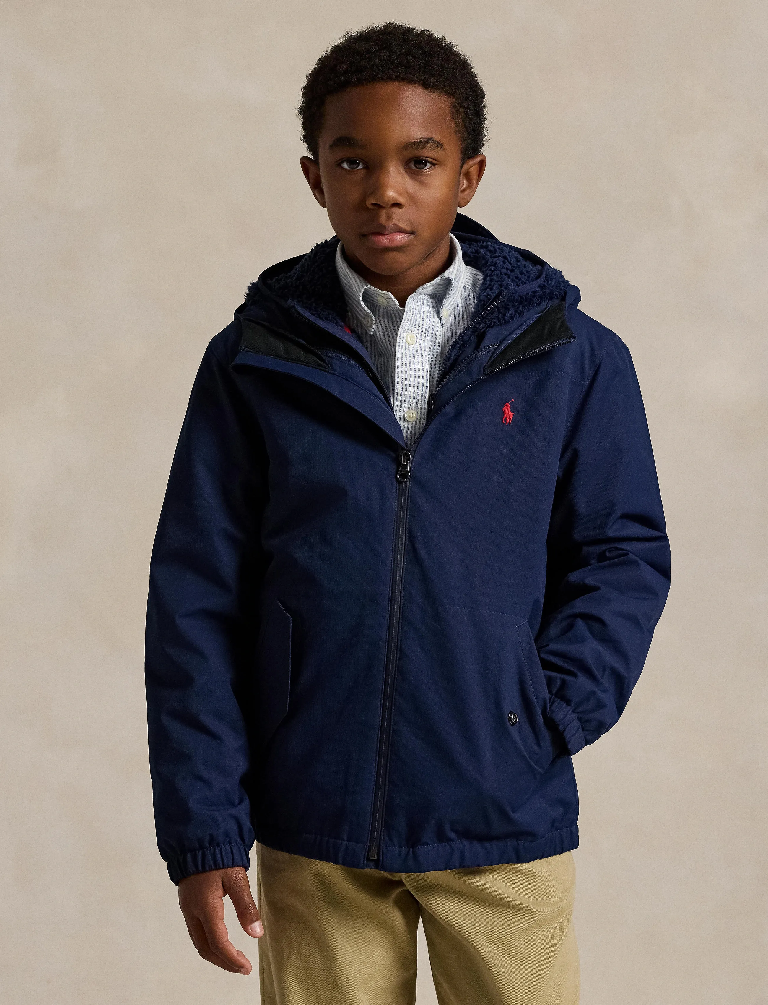 Ralph Lauren Kids - P-Layer 1 Hooded Jacket - vestes legères - newport navy - 0
