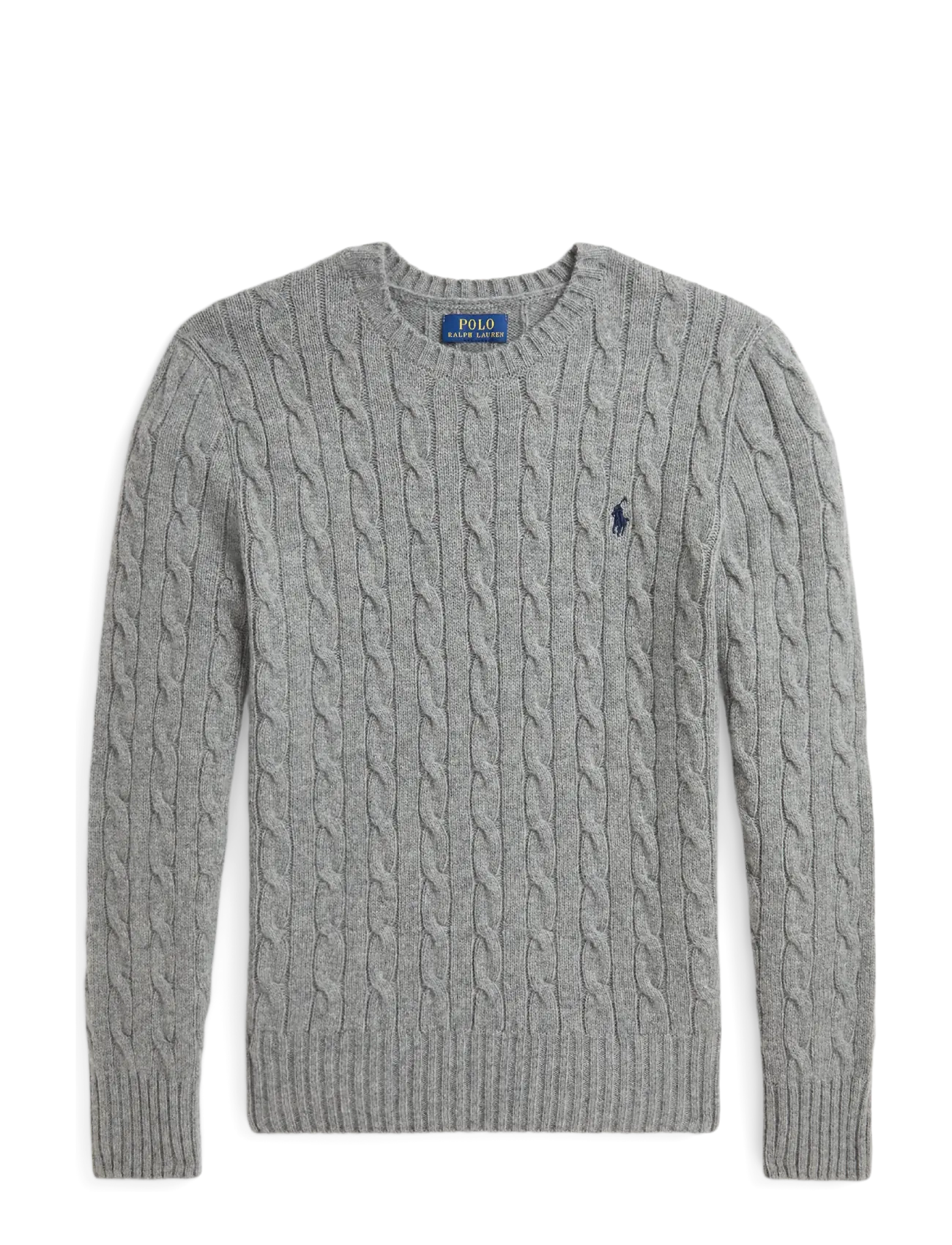 Ralph Lauren Kids Cable-Knit Wool-Cashmere Sweater, L, Knitwear, Grau - Pullovers, Kinder