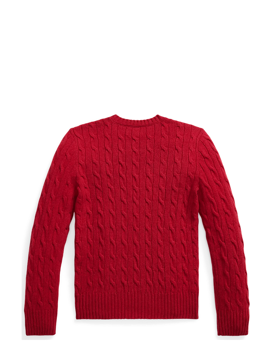Ralph Lauren Kids - Cable-Knit Wool-Cashmere Sweater - pullover - fireside red/c0097 - 1