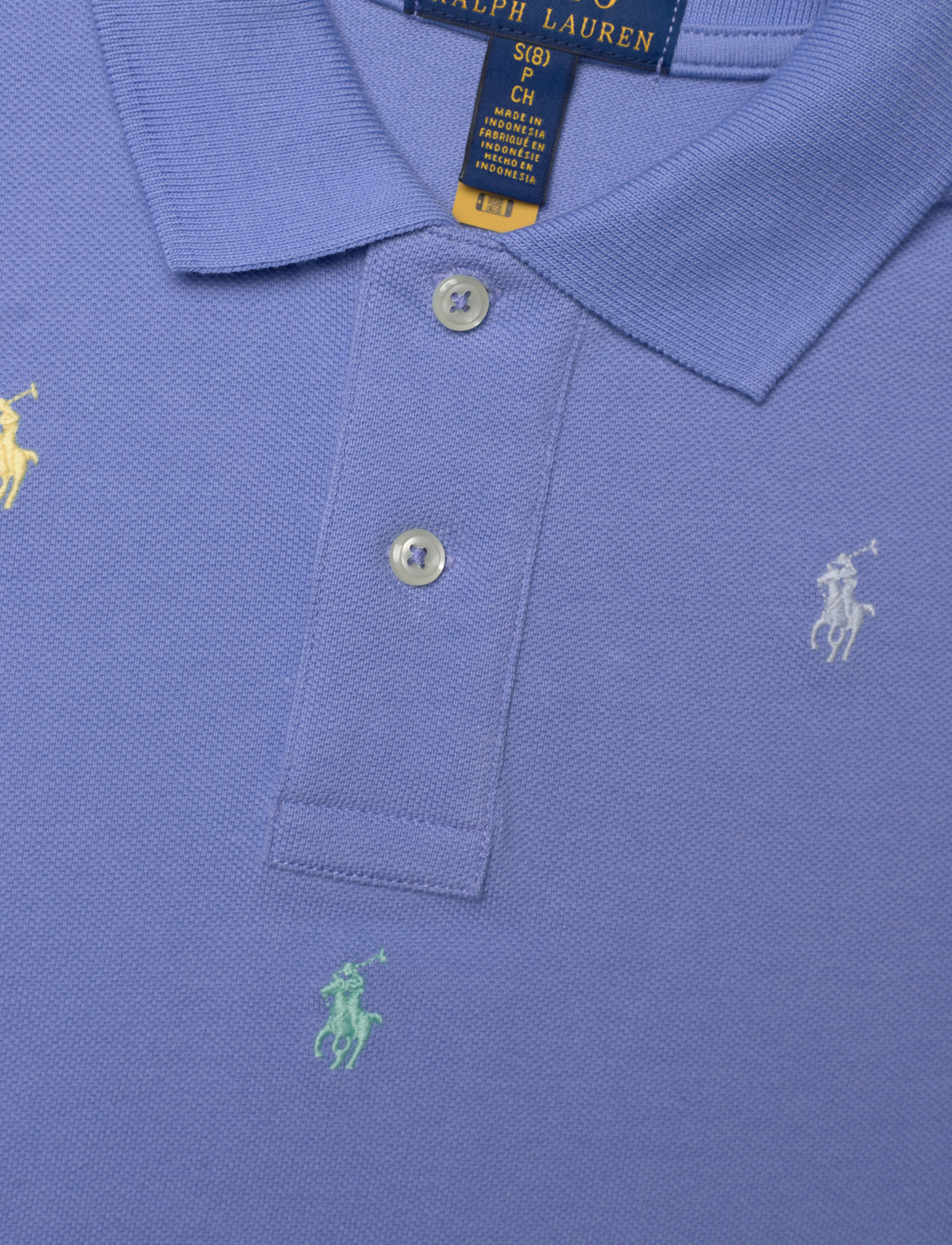 Ralph Lauren Kids - Polo Pony Cotton Mesh Polo Shirt - harbor island blu - 2