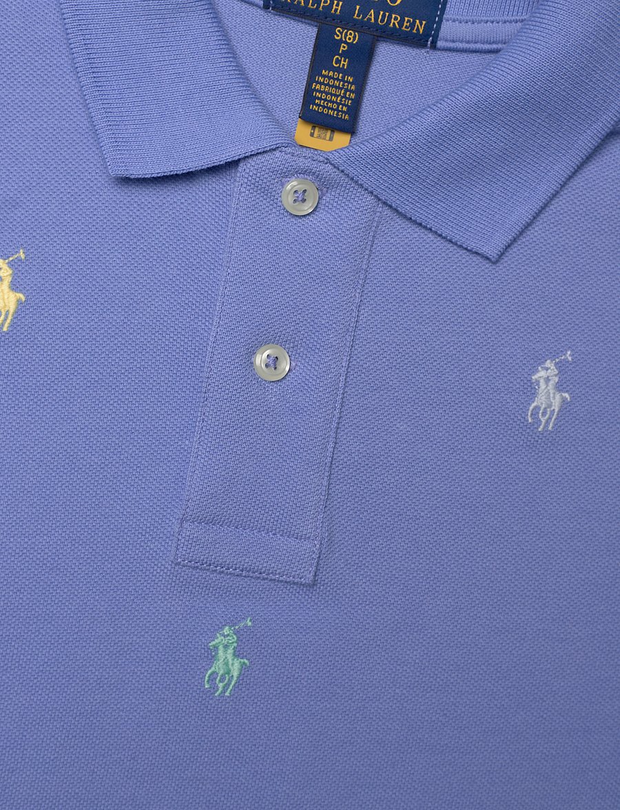 Ralph Lauren Kids - Polo Pony Cotton Mesh Polo Shirt - harbor island blu - 2