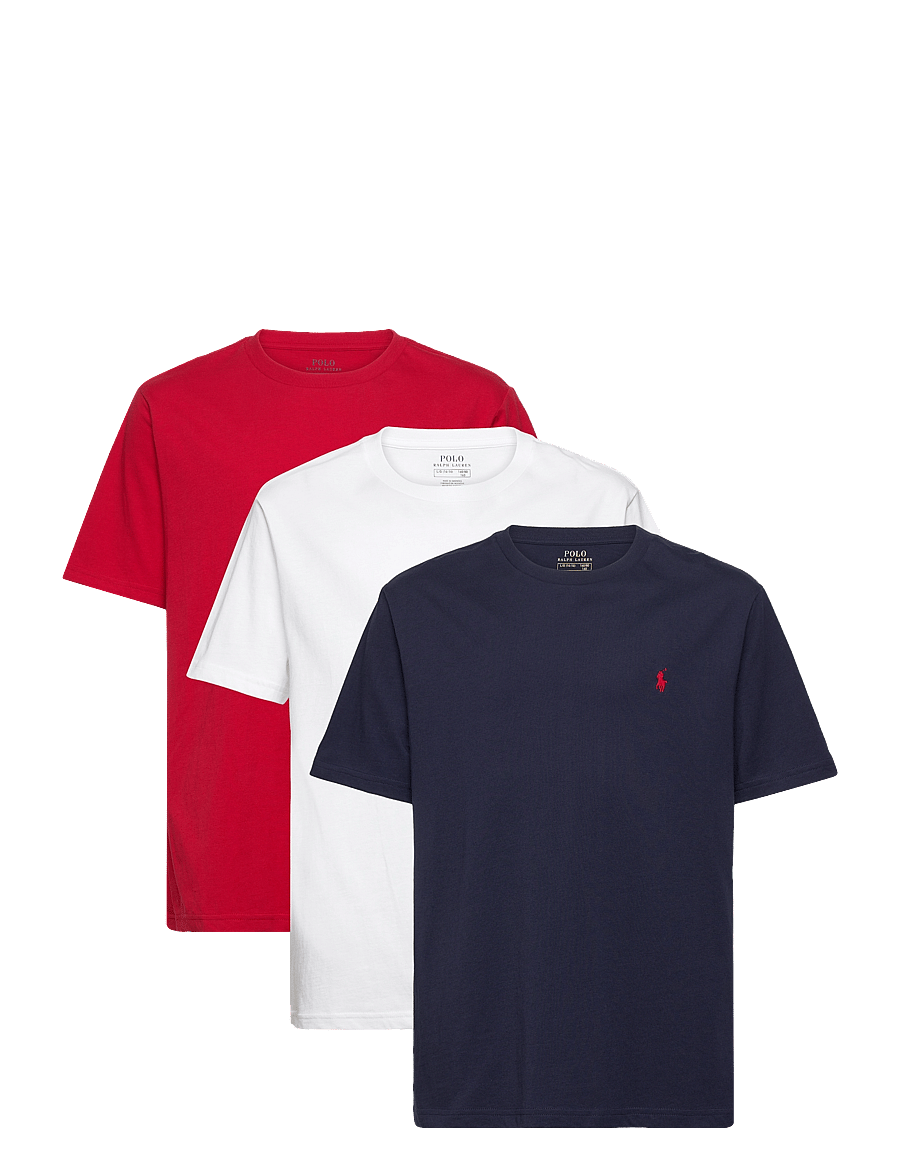 Ralph Lauren Kids - 26/1 JERSEY-3PKCNSSTEE-ST-GBX - lühikeste varrukatega t-särgid - polo essentials 1 - 0