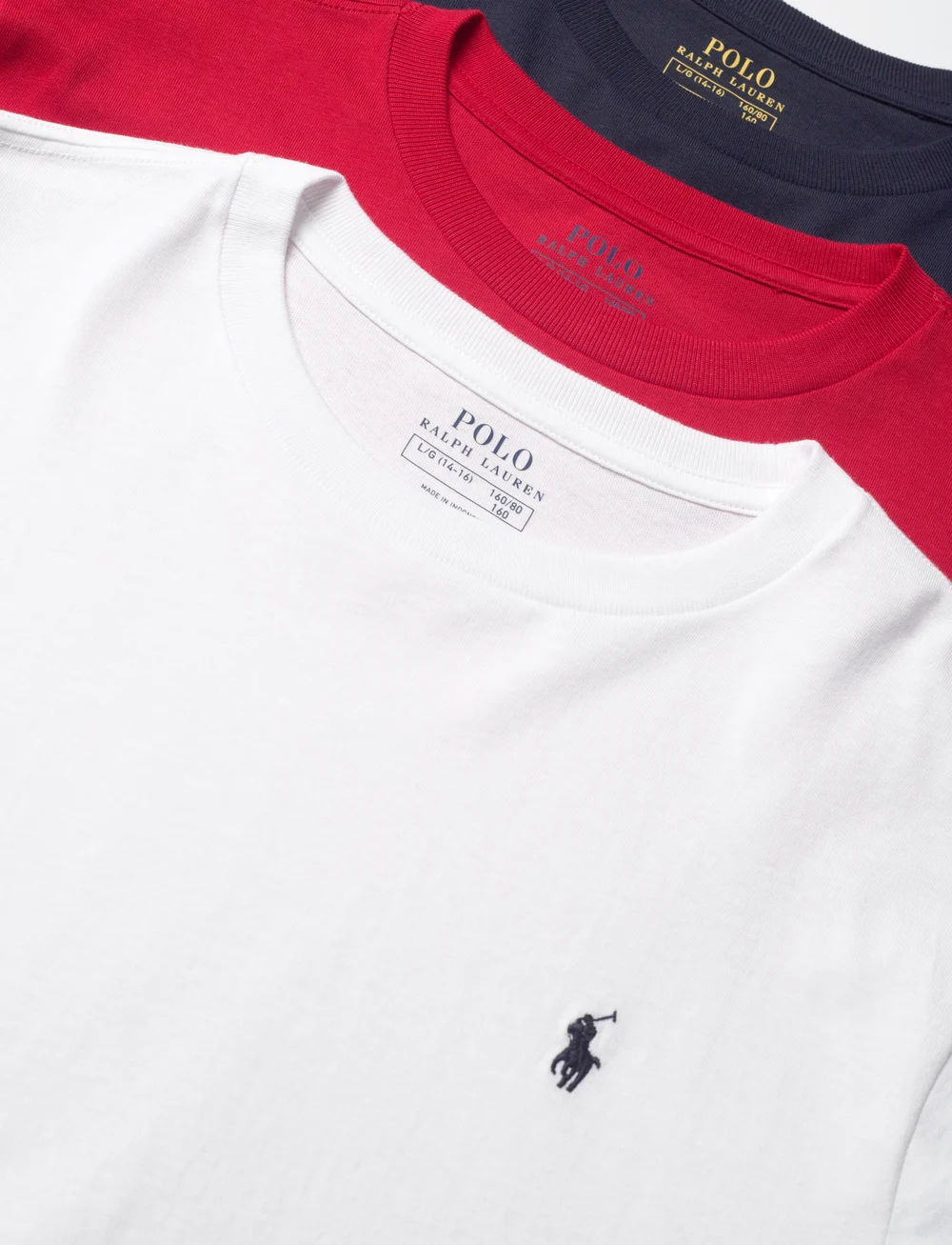 Ralph Lauren Kids - Cotton Jersey Crewneck Tee 3-Pack - kurzärmelige - polo essentials 1 - 2