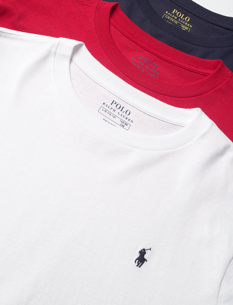 Ralph Lauren Kids - 26/1 JERSEY-3PKCNSSTEE-ST-GBX - polo essentials 1 - 2