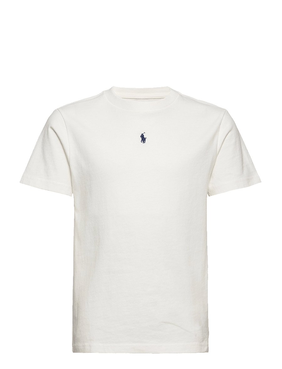 Ralph Lauren Kids - Cotton Jersey Crewneck Tee - deckwash white - 0
