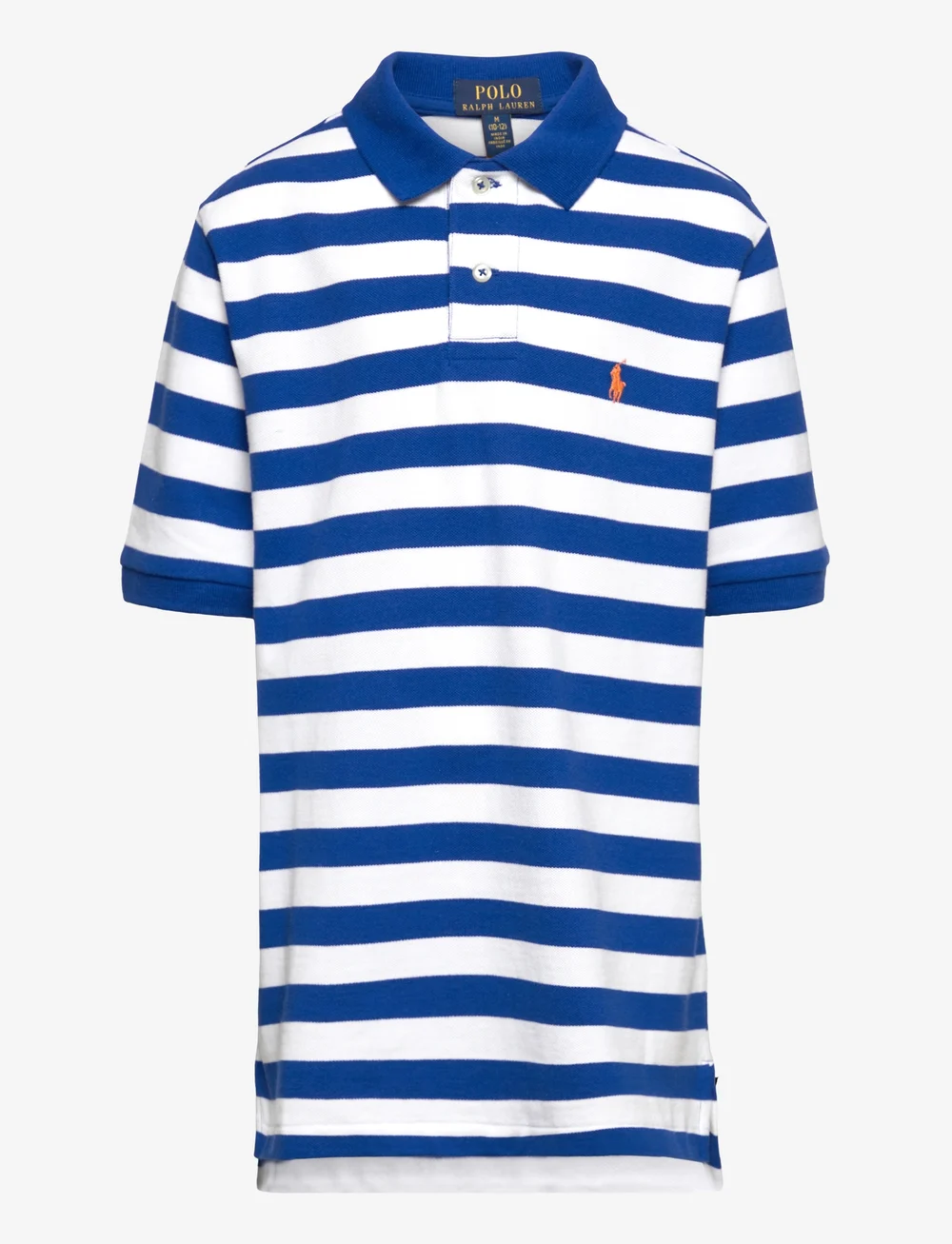Ralph Lauren Kids Striped Cotton Mesh Polo Shirt Polo shirts Boozt
